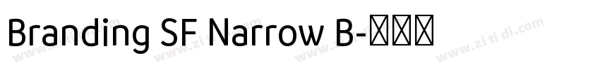 Branding SF Narrow B字体转换